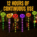 Load image into Gallery viewer, 6 Solar Powered Pumpkin LED Lights
