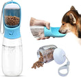 Load image into Gallery viewer, Dog Water Bottle 19oz Large Capacity with Food Container & Built in Filter
